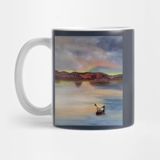 Calm waters oil painting by Tabitha Kremesec Mug